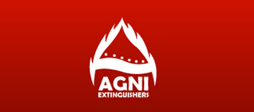 Hot Burning And Fire Logo Design Agni Extinguishers