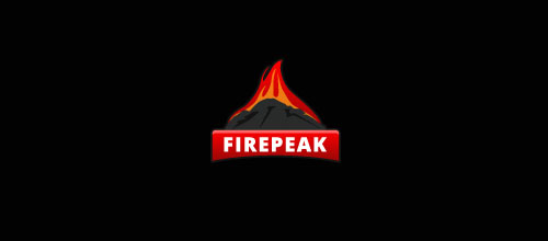 Hot Burning And Fire Logo Design Fire Peak
