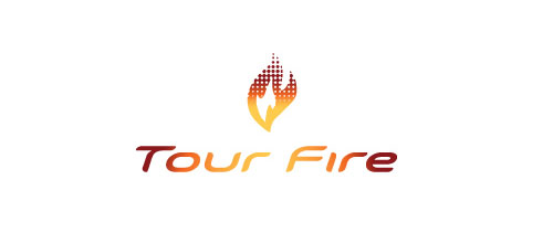Hot Burning And Fire Logo Design Tour Fire