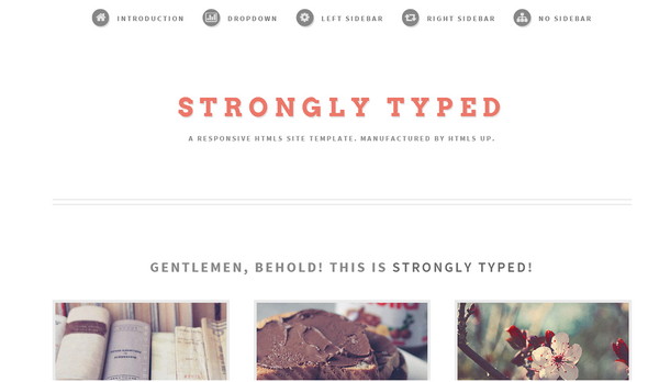 Strongly Typed HTML5 UP