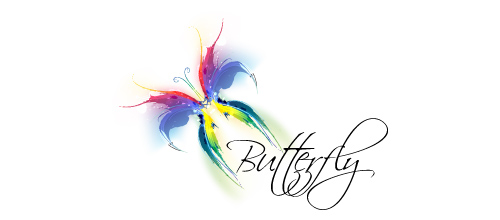 Multicolor Logo Designs Butterfly