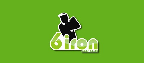  Masculine Logo Designs 6 iron golf club