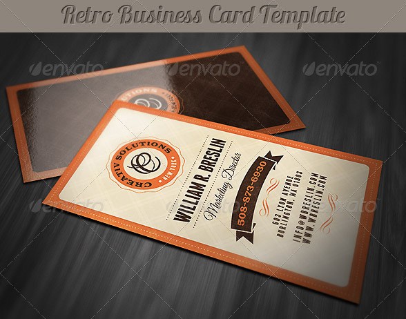 Retro Business Card Template