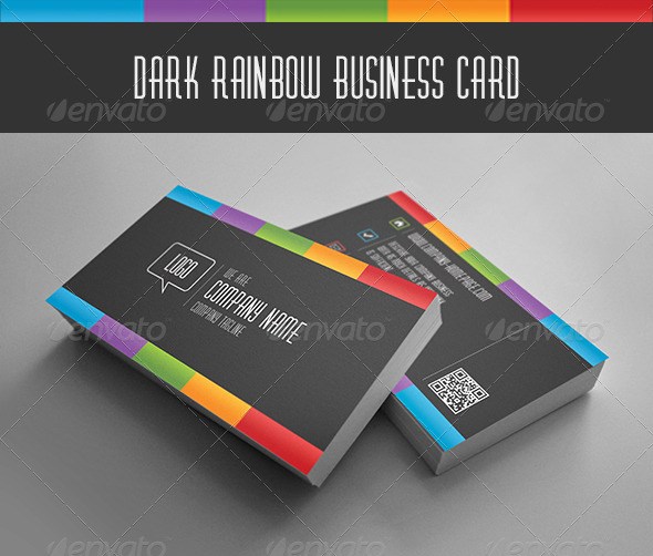 Dark Rainbow Business Card