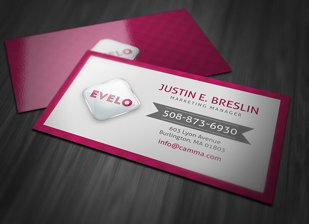 Hot Pink Marketing Business Card Template