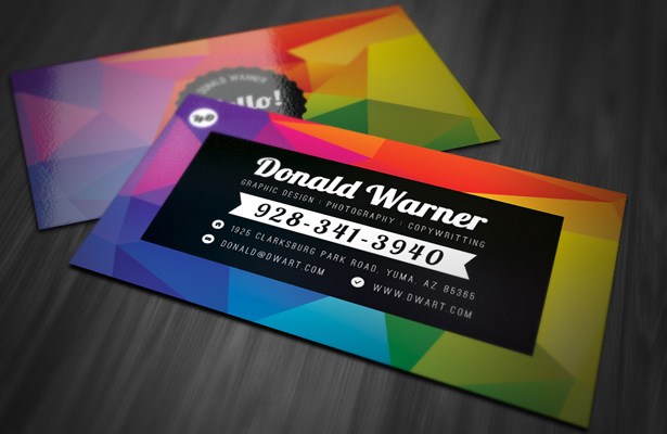 Color Explosion Business Card Template