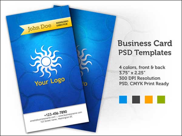 Free Business Card PSD Templates (front & back)