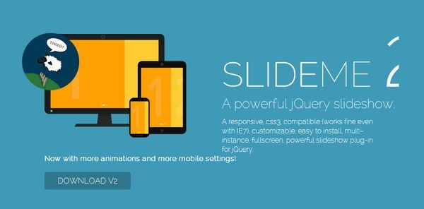 SLIDEME 2 - responsive, css3, jQuery slideshow