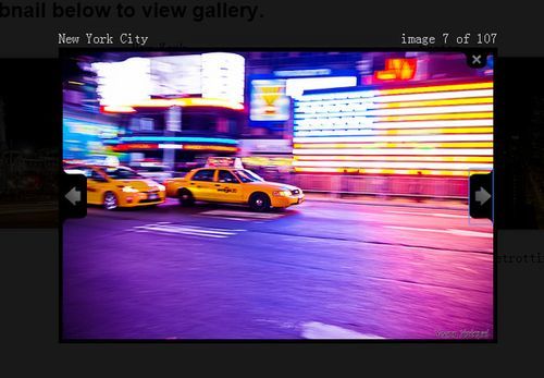 jQuery flickr thumbnail gallery