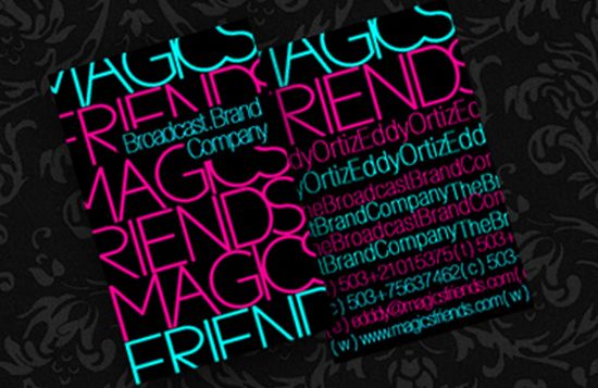 Hơi thở hiện đại trong 50 Typography business card typographic business cards designs 16