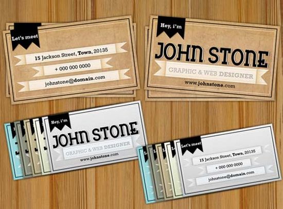 Hơi thở hiện đại trong 50 Typography business card typographic business cards designs 50