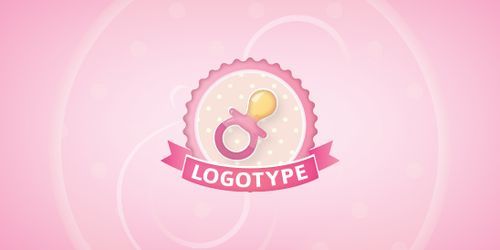 Baby Pacifier Logo Template