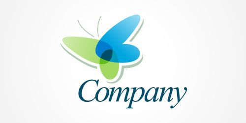 transparent butterfly logo psd