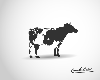 Cow World Beautiful Animal and Pet Logo Designs