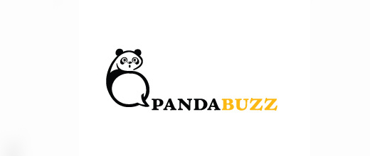 Bee sting panda logo design examples ideas