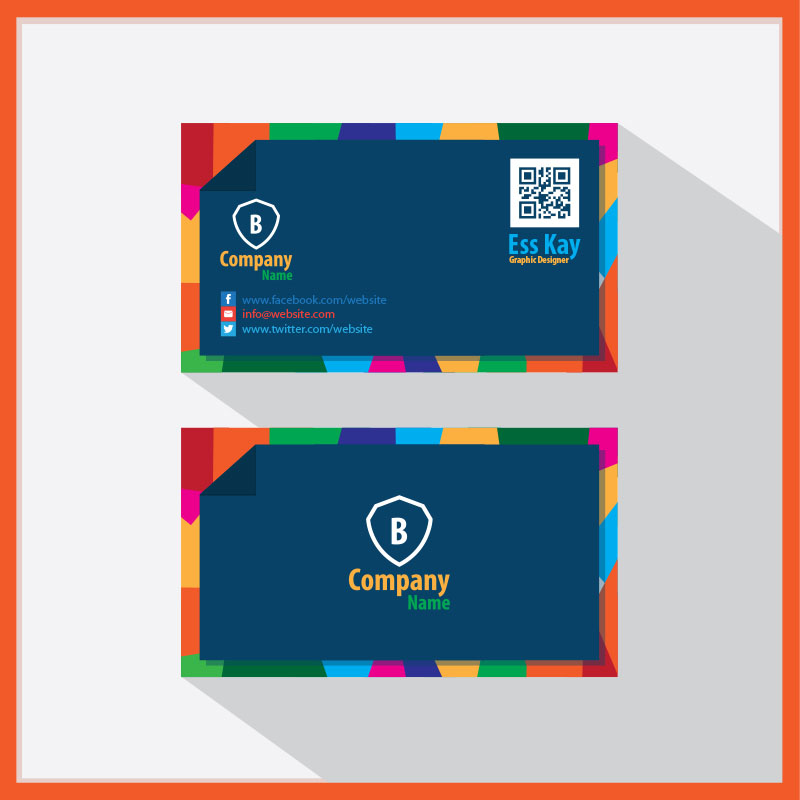 Free-Creative-Business-Card-With-QR-Code-2015