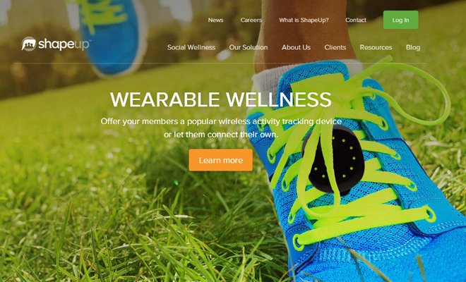 shapeup website wellness inspiration design fullscreen images