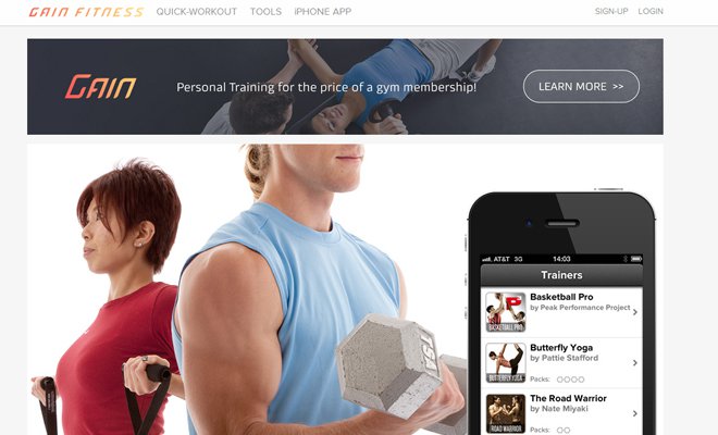 digital personal training program gain fitness