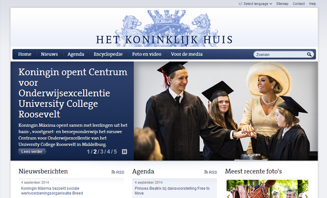 royal house of netherlands website