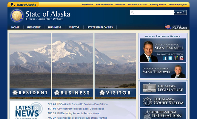 state of alaska usa website