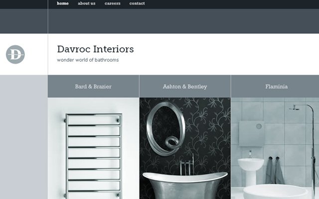 30 thiết kế web đầy tinh tế với hai màu xám & bạc davroc interiors grey silver website inspiring layout