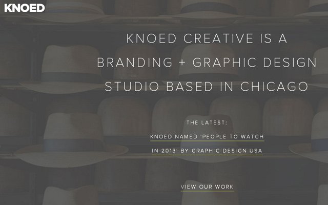 30 thiết kế web đầy tinh tế với hai màu xám & bạc knoed chicago graphic design branding grey website layout