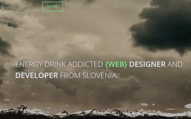 30 thiết kế web đầy tinh tế với hai màu xám & bạc admir hadzic portfolio slovenia web design
