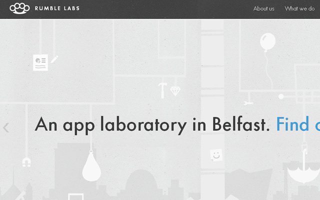 30 thiết kế web đầy tinh tế với hai màu xám & bạc grey rumble labs website layout inspiring design