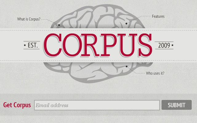 corpus grey silver bright beige colorful website agency