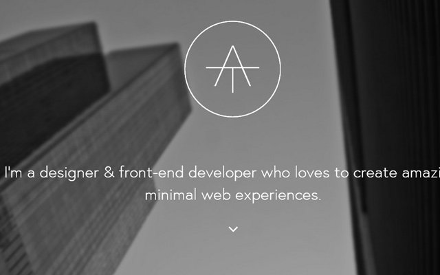 30 thiết kế web đầy tinh tế với hai màu xám & bạc alan tippins designer personal website layout dark grey