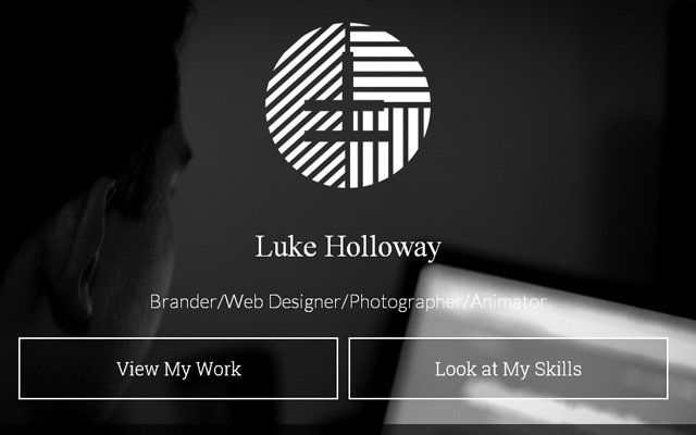 30 thiết kế web đầy tinh tế với hai màu xám & bạc luke holloway personal dark grey website layout portfolio