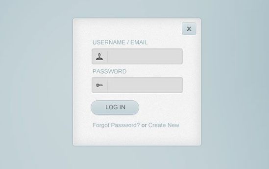Simple and Beautiful Login Form PSD