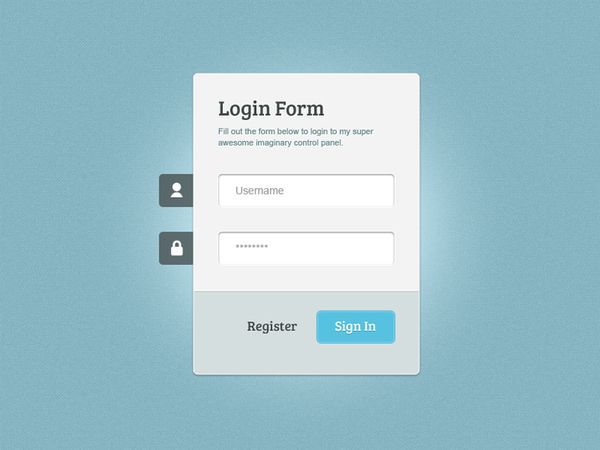 LOGIN FORM (PSD + LIVE VERSION) – HTML/CSS3/JQUERY