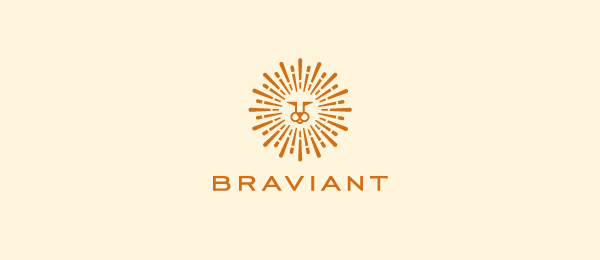  design lion sun logo braviant 28 
