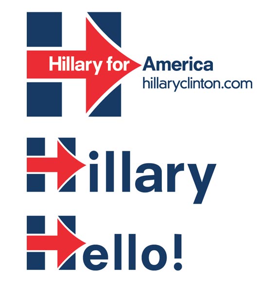 5 lần thiết kế lại logo tranh cử của Hillary Clinton 5