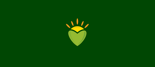 design sun heart logo idea 58 