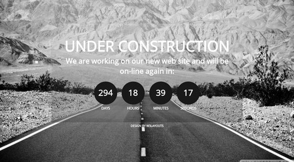 thiet ke web under construction/coming soon Mobile Website Template