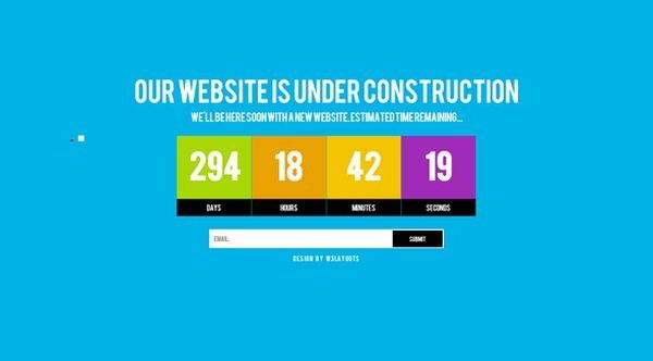 thiet ke web under construction/coming soon Grand
