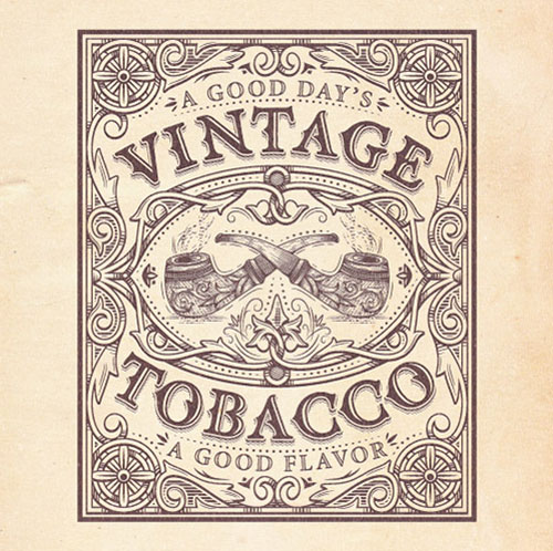 Nghệ thuật lan tỏa từ 15+ logo mang họa tiết vintage Vintage-Tobacco thiet ke logo vintage