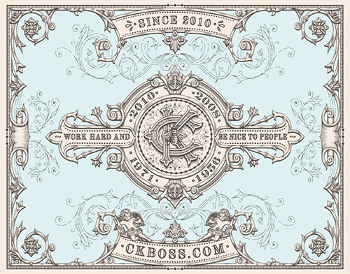 Nghệ thuật lan tỏa từ 15+ logo mang họa tiết vintage ck-boss thiet ke logo vintage