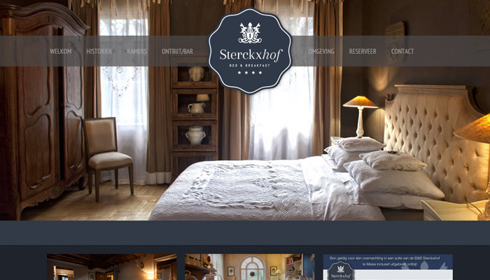 sterckxhof brussels thiet ke website khach san