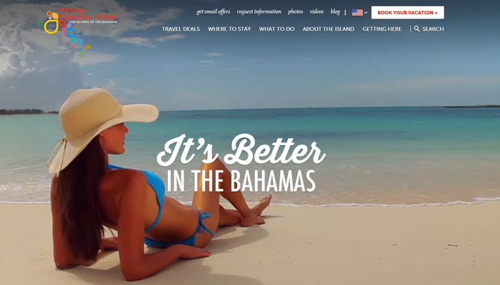 nassau paradise resort hotel video background website