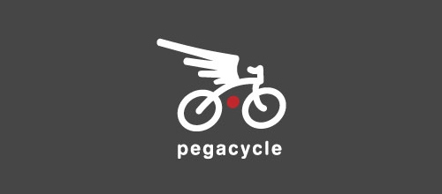 thiet ke logo xe dap pegacycle logo