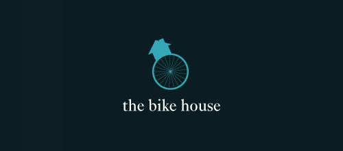 thiet ke logo xe dap The Bike House logo