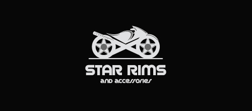 thiet ke logo xe dap Star Rims and Accessories