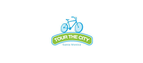 thiet ke logo xe dap TOUR THE CITY ( chosen version )