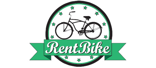 thiet ke logo xe dap rent bicycle logo design