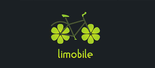 thiet ke logo xe dap Limobile logo
