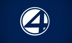 The Fantastic Four Superhero thiet ke logo 