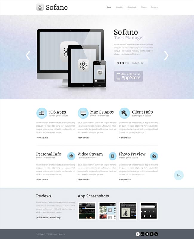 Sofano - IT website templates